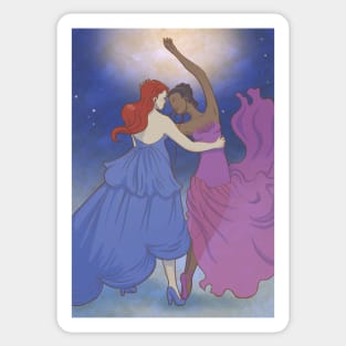 Dancing girls Sticker